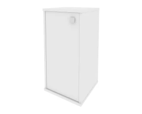 Шкаф низкий узкий 1 низкая дверь ЛДСП левый 412x410x828 Стайл Систем / Style System images