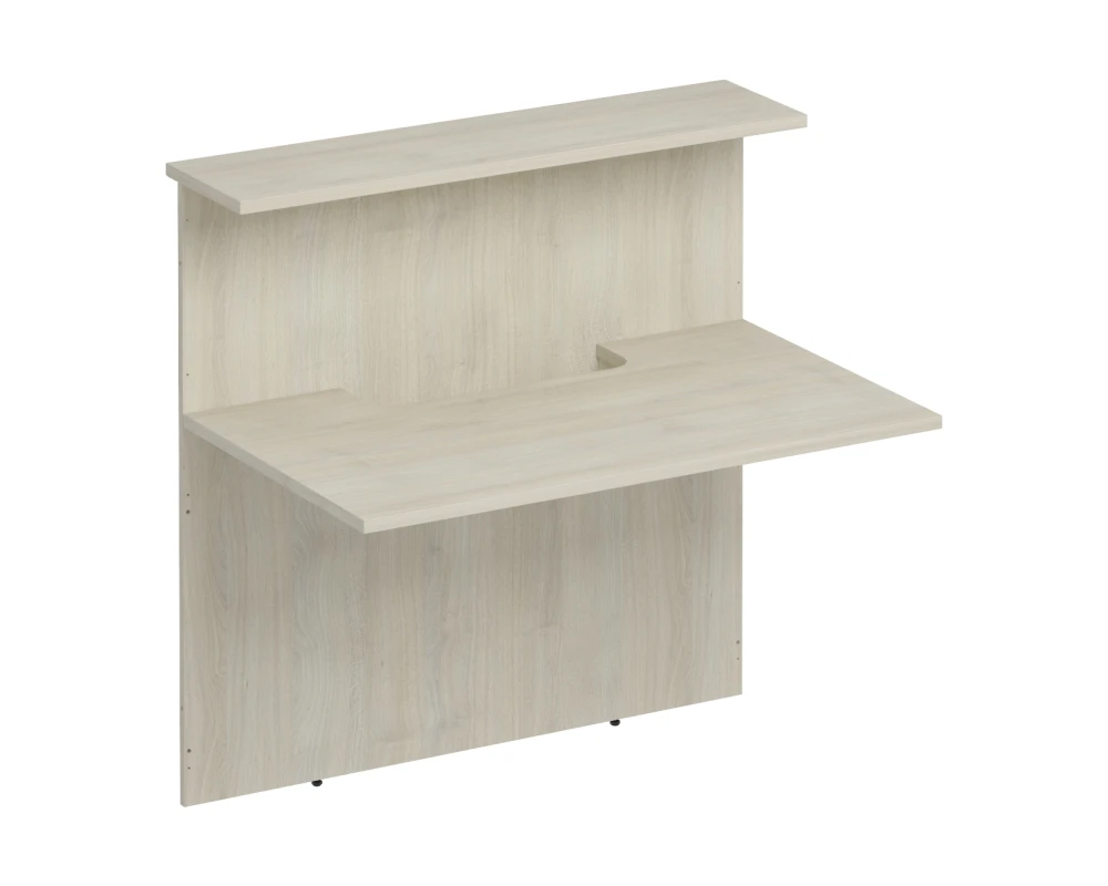 Модуль ресепшн прямой с вырезом без опор Комфорт