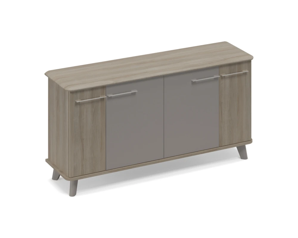 Шкаф закрытый низкий греденция Time Metal