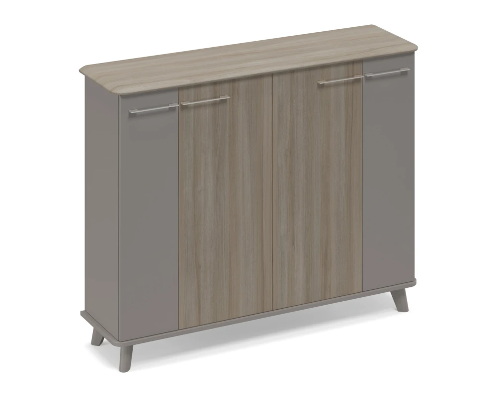 Шкаф закрытый средний греденция Time Metal