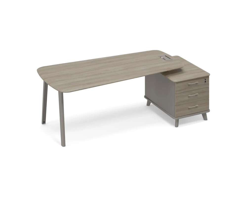 Стoл руководителя (тип 3) опорная тумба малая Time Metal