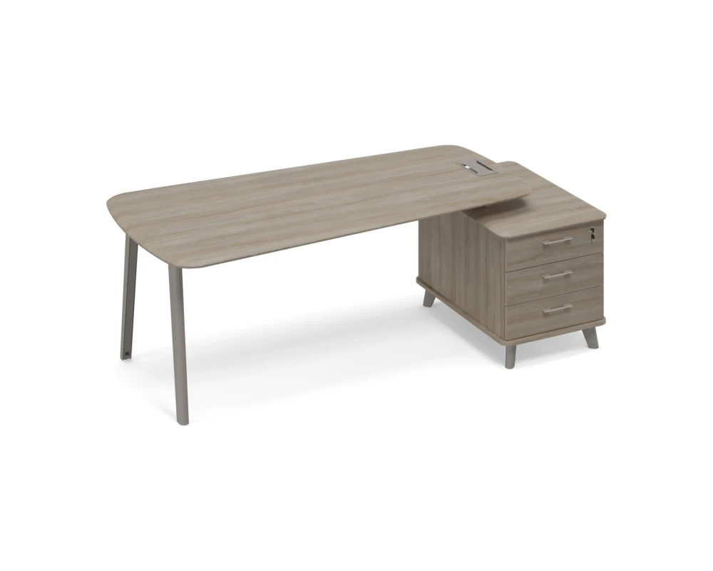 Стoл руководителя (тип 3) опорная тумба малая Time Metal