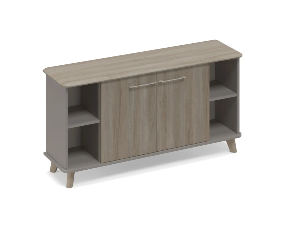 Шкаф низкий полузакрытый греденция Time Wood