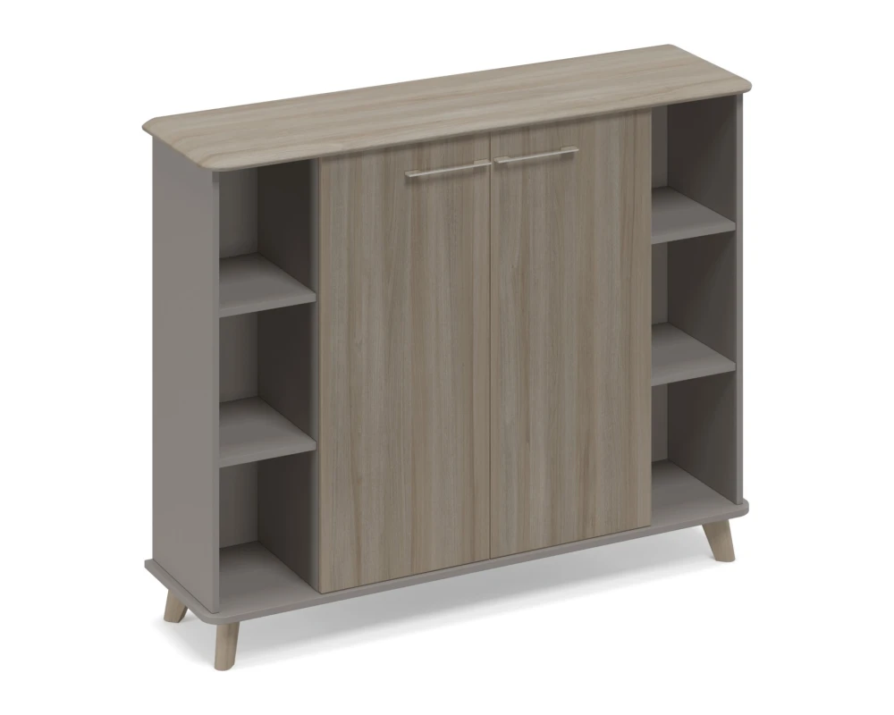 Шкаф средний полузакрытый греденция Time Wood