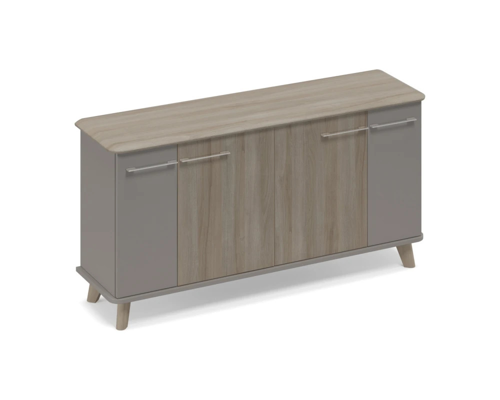 Шкаф закрытый греденция низкий Time Wood