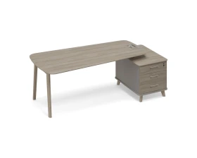 Стол на опорной тумбе малой (тип 3) WOOD Time Wood images