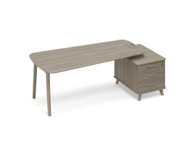 Стол на опорной тумбе малой (тип 3) WOOD Time Wood images