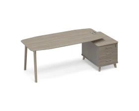 Стол руководителя на тумбе малой (тип 2) WOOD Time Wood images