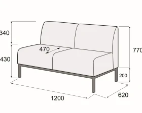 Диван 2-х местный Сигма лайт images