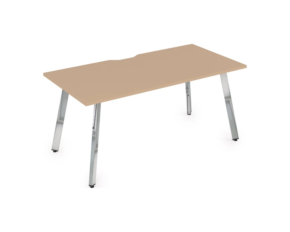 Стол рабочий, прямолинейный, с вырезом (1400x700x750) АРРЕДО / ARREDO