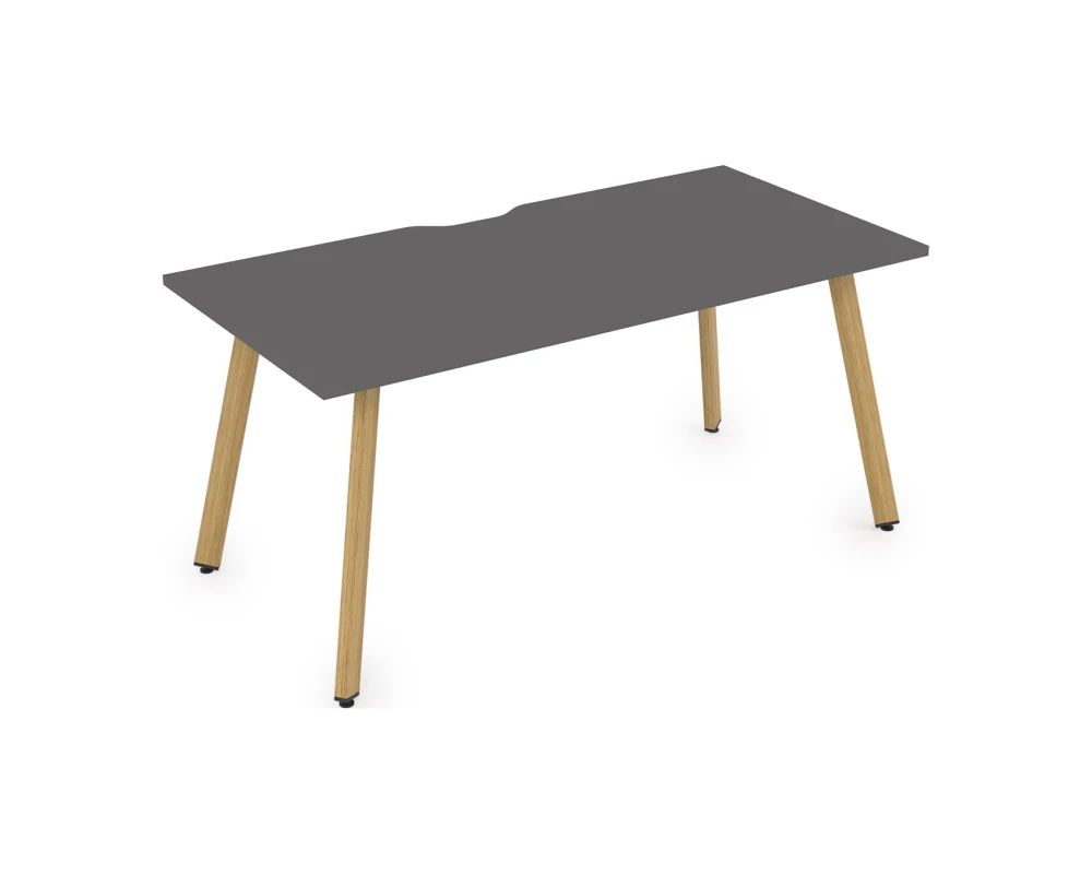 Стол рабочий, прямолинейный, с вырезом (1600x800x750) АРРЕДО / ARREDO