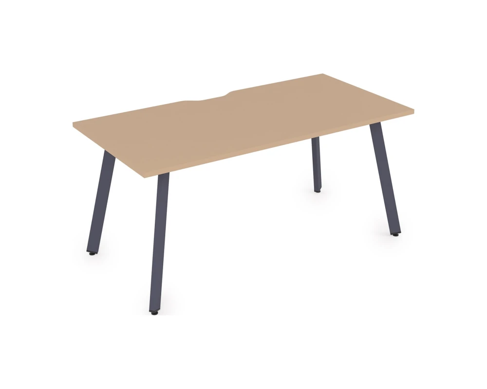 Стол рабочий, прямолинейный, с вырезом (1800x800x750) АРРЕДО / ARREDO