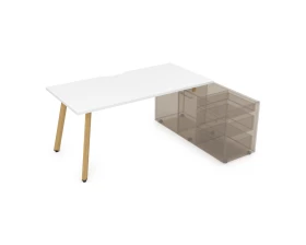 Стол с тумбой опорной, с вырезом (1400x700x750) АРРЕДО / ARREDO images