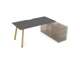 Стол с тумбой опорной, с вырезом (1600x700x750) АРРЕДО / ARREDO images