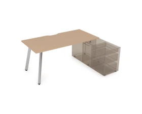 Стол с тумбой опорной, с вырезом (1600x700x750) АРРЕДО / ARREDO images