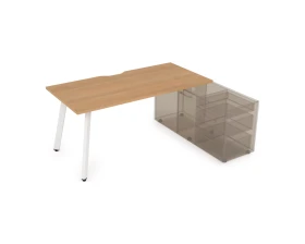 Стол с тумбой опорной, с вырезом (1600x700x750) АРРЕДО / ARREDO images