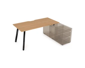 Стол с тумбой опорной, с вырезом (1600x700x750) АРРЕДО / ARREDO images