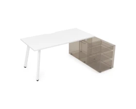 Стол с тумбой опорной, с вырезом (1600x700x750) АРРЕДО / ARREDO images