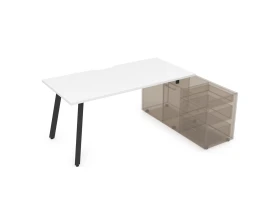 Стол с тумбой опорной, с вырезом (1600x700x750) АРРЕДО / ARREDO images