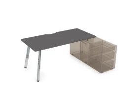 Стол с тумбой опорной, с вырезом (1600x800x750) АРРЕДО / ARREDO images