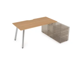 Стол с тумбой опорной, с вырезом (1600x800x750) АРРЕДО / ARREDO images