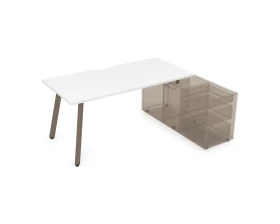 Стол с тумбой опорной, с вырезом (1800x800x750) АРРЕДО / ARREDO images