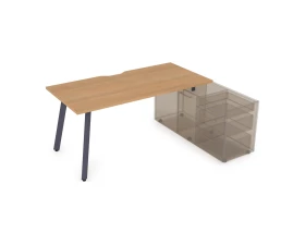 Стол с тумбой опорной, с вырезом (1800x800x750) АРРЕДО / ARREDO images