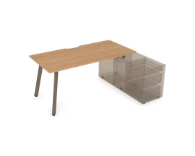 Стол с тумбой опорной, с вырезом (1800x800x750) АРРЕДО / ARREDO images