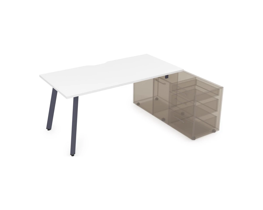 Стол с тумбой опорной, с вырезом (1800x800x750) АРРЕДО / ARREDO