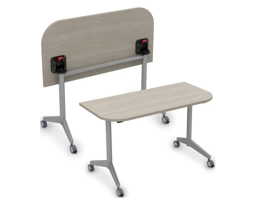 Складной радиусный стол СИМПЛ / SIMPLE с фиксаторами (1450*600*750) 8ФСРР.102-S BEND