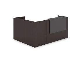 Комплект Ресепшн с фартуком ЛДСП (2344*1777*1161) (без подсветки) 1КР-ДС.102 ЛАУНЖ / LOUNGE images