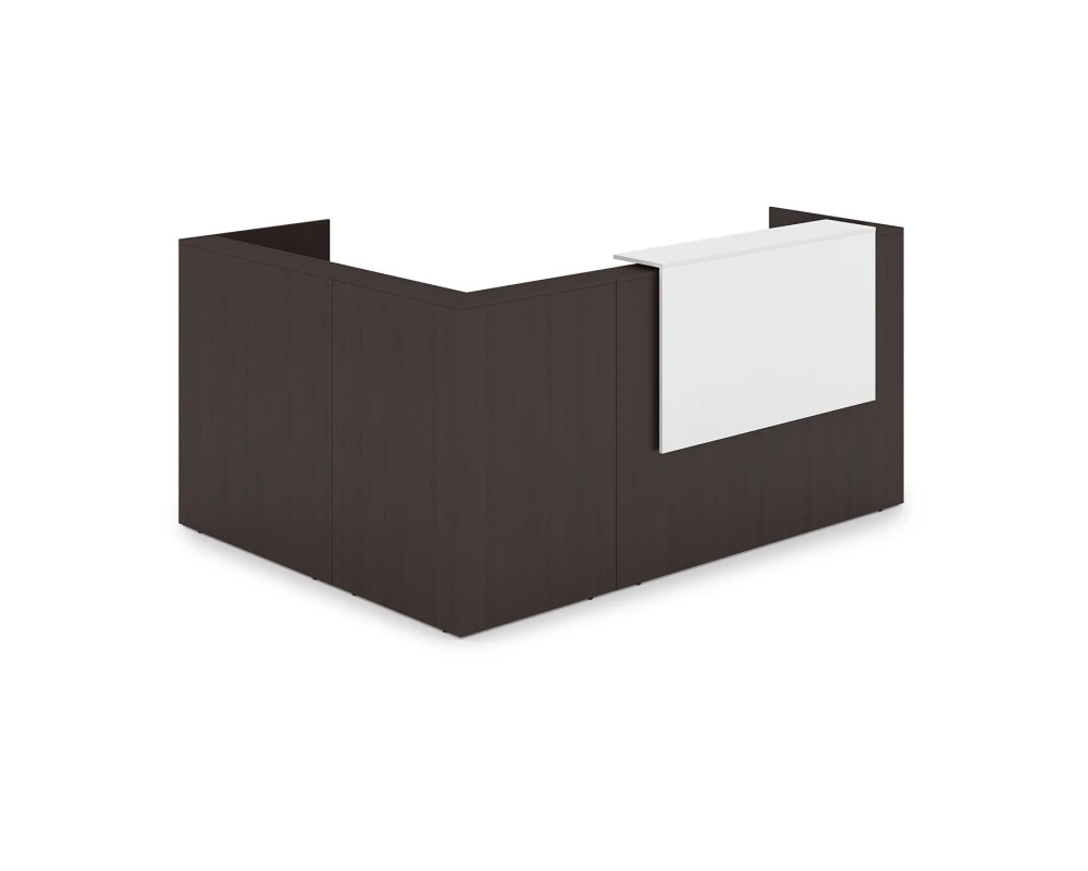 Комплект Ресепшн с фартуком ЛДСП (2344*1777*1161) (без подсветки) 1КР-ДС.102 ЛАУНЖ / LOUNGE
