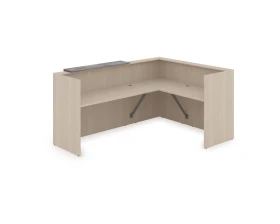 Комплект Ресепшн с фартуком ЛДСП (2344*1777*1161) (с подсветкой) 1КР-ДС.102.1 ЛАУНЖ / LOUNGE images