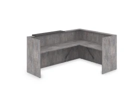 Комплект Ресепшн с фартуком ЛДСП (2344*1777*1161) (с подсветкой) 1КР-ДС.102.1 ЛАУНЖ / LOUNGE images