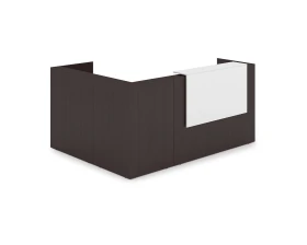 Комплект Ресепшн с фартуком ЛДСП (2344*1777*1161) (с подсветкой) 1КР-ДС.102.1 ЛАУНЖ / LOUNGE images