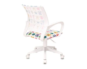 Кресло Бюрократ БЮРОКИДС 1 В / BUROKIDS 1 W Ткань, Белый images