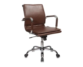 Кресло Бюрократ CH-993-LOW Экокожа, Коричневый images