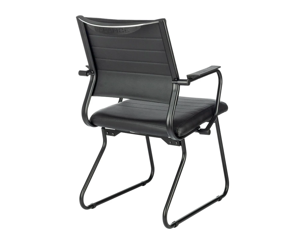 Кресло Бюрократ CH Баланс АВ Лайн / Balance-AV Line Экокожа, Черный