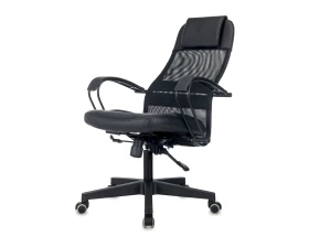 Кресло Бюрократ CH-NOVA LUX Сетка/Экокожа, Черный images