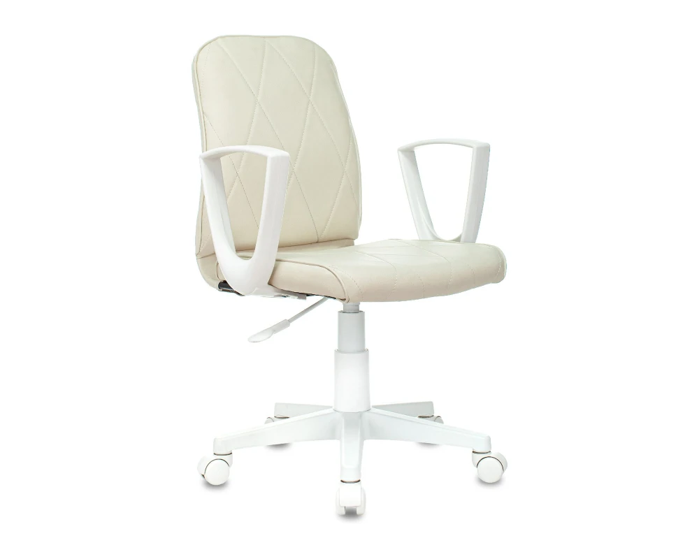 Кресло Бюрократ CH-W327 Экокожа, Слоновая кость