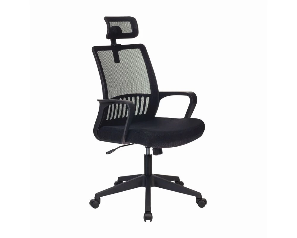 Кресло Бюрократ MC-201-H Сетка/ Ткань, Черный