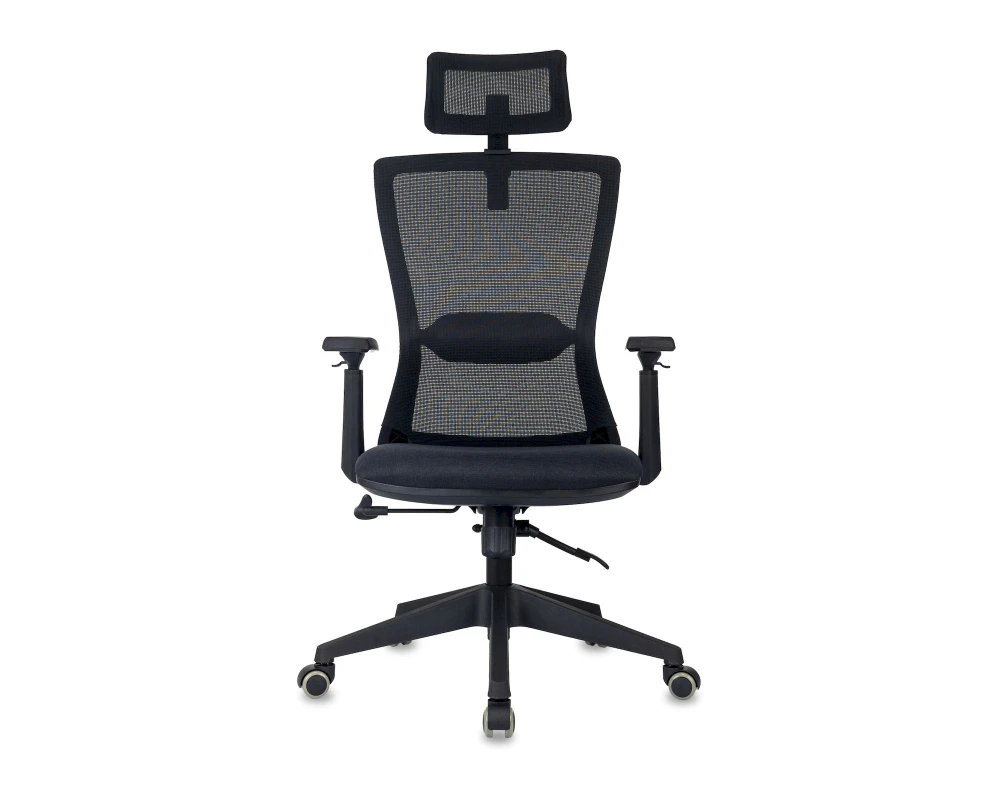 Кресло Бюрократ MC-811S-H Сетка/ Ткань, Черный