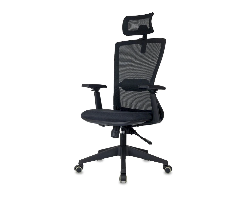 Кресло Бюрократ MC-811S-H Сетка/ Ткань, Черный