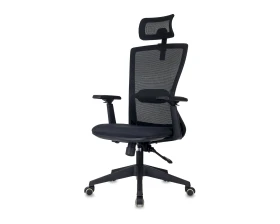 Кресло Бюрократ MC-811S-H Сетка/ Ткань, Черный images