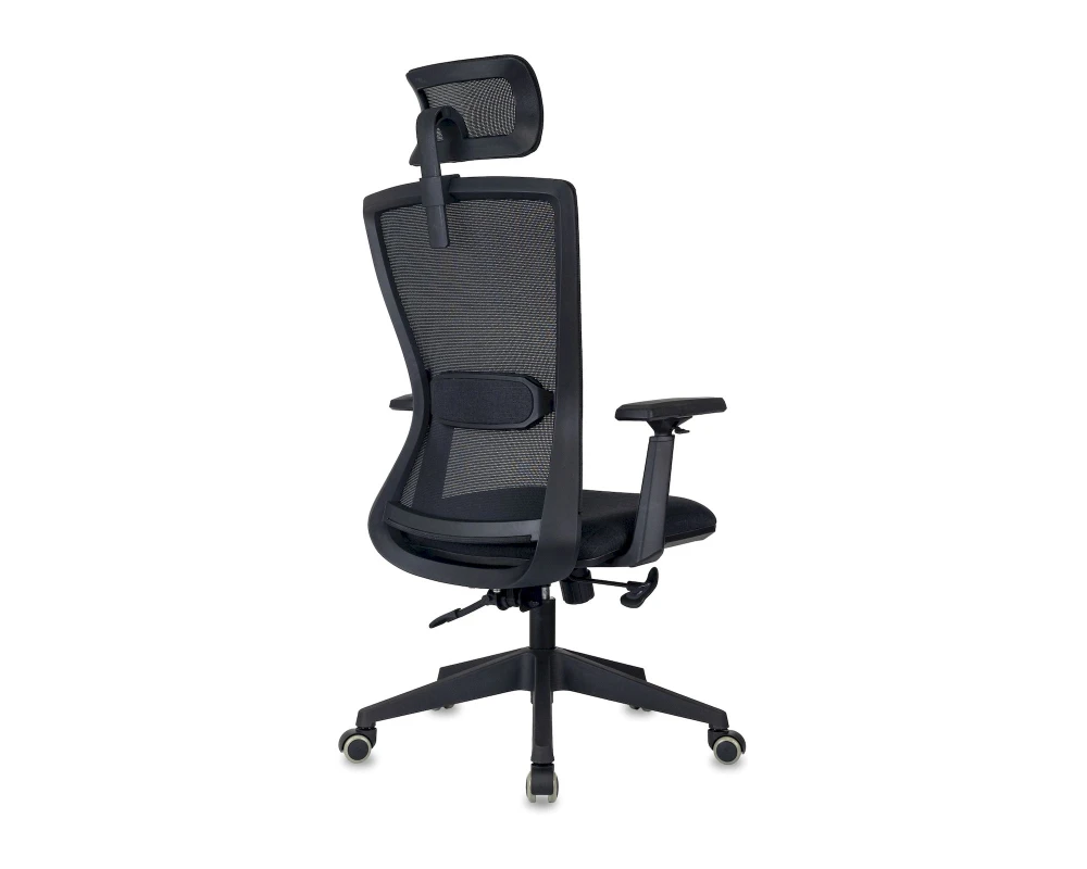 Кресло Бюрократ MC-811S-H Сетка/ Ткань, Черный