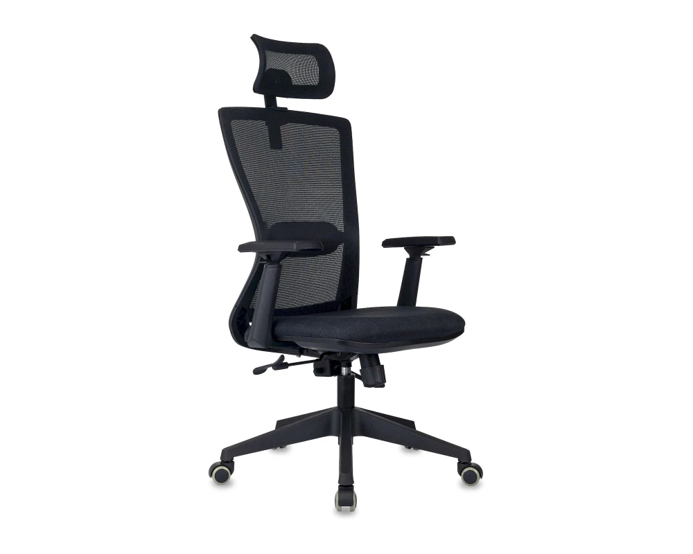 Кресло Бюрократ MC-811S-H Сетка/ Ткань, Черный