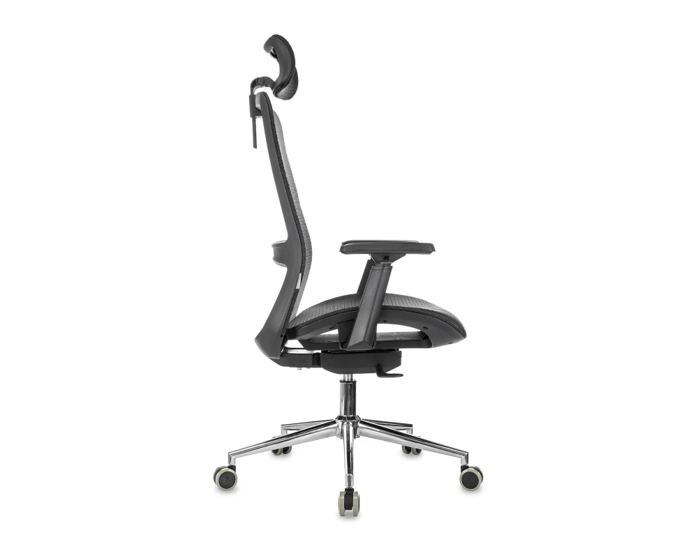 Кресло Бюрократ MC-912-H Сетка/ Ткань, Черный