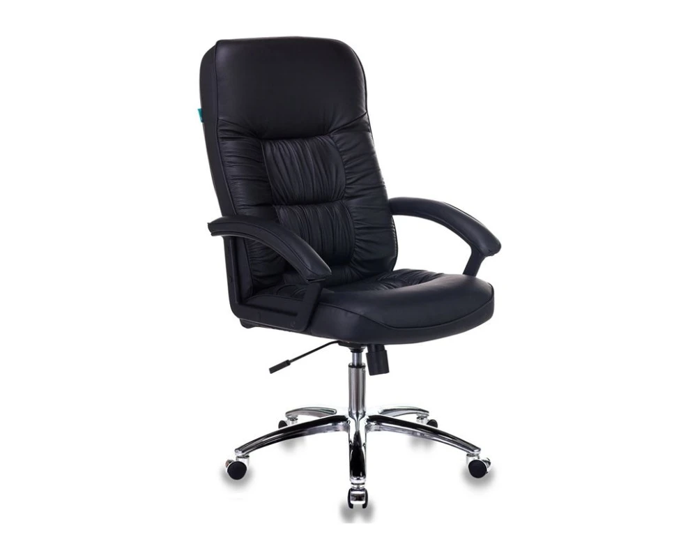 Кресло Бюрократ T-9908AXSN-AB Натуральная кожа, Черный