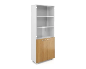 Шкаф книжный высокий со стеклом AL-2.2.+4.0+4.3 Alba images