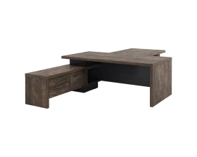 Стол руководителя с опорной тумбой T-820л.0000 Торстон images